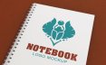 Notebook筆記本封面logo展示樣機素材