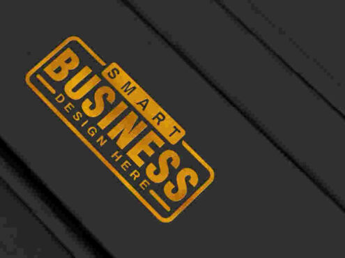 黃金效果logo樣機金幣素材，適合銀行產(chǎn)品logo設(shè)計樣機psd