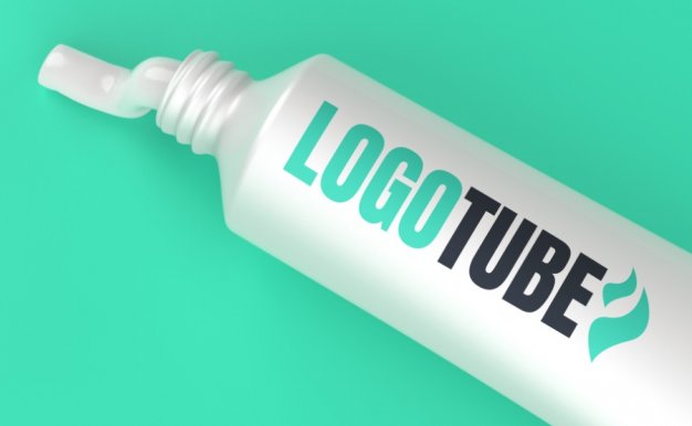 油畫小瓶顏料ps樣機(jī)場(chǎng)景，顏料產(chǎn)品展示logo樣機(jī)素材