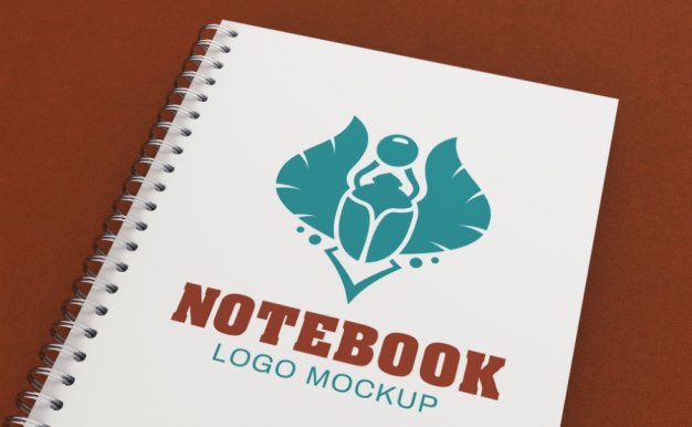 Notebook筆記本封面logo展示樣機(jī)素材