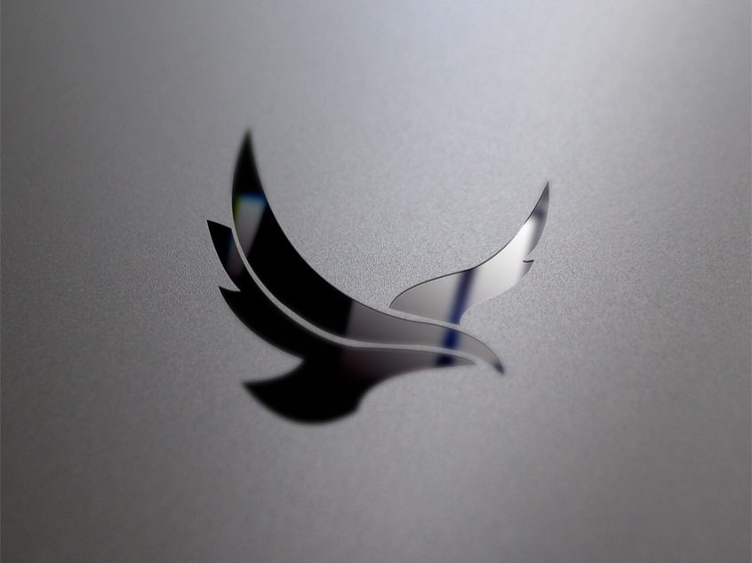 銀色logo樣機(jī)設(shè)計(jì)模版