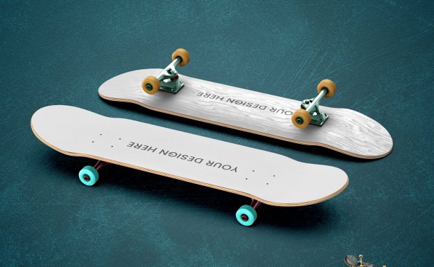 電商設(shè)計(jì)師必備MOCKUPS，國外潮流滑板PS樣機(jī)2款