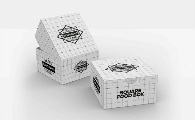 天地蓋包裝盒卡扣樣式效果ps樣機