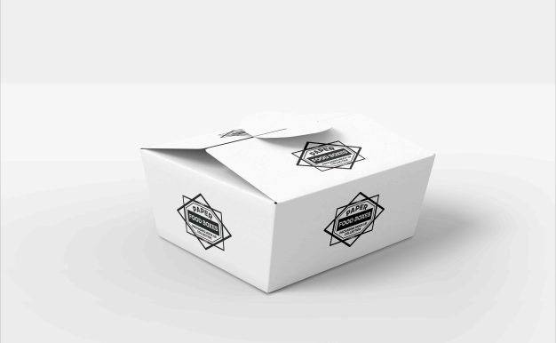 方形包裝盒展開(kāi)圖效果ps樣機(jī)